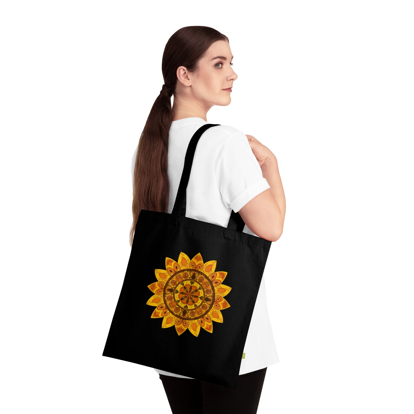 Sunflower Mandala Tote Bag