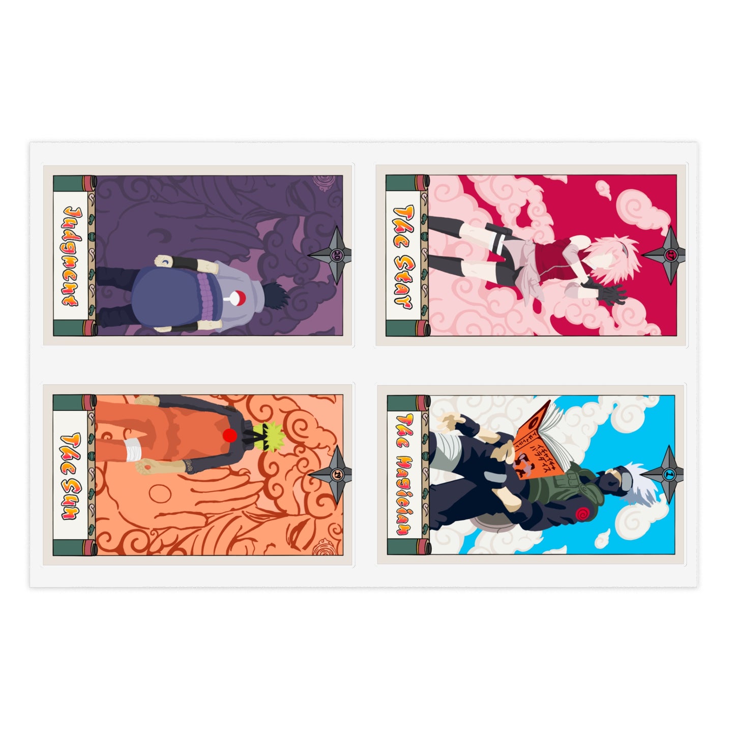 Team 7 Ninja way Tarot Sticker Sheet