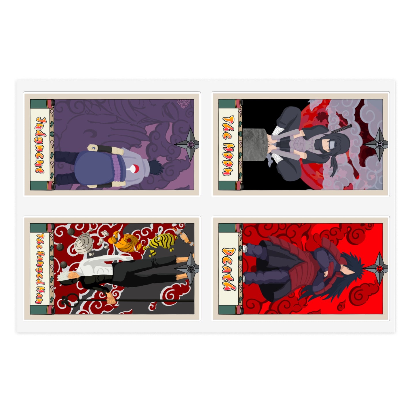 Uchiha Ninja way Tarot Sticker Sheet