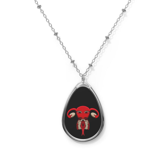 My Body My Choice Oval Necklace